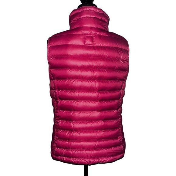 Gap hot pink puffer sleeveless coat large - Picture 2 of 9